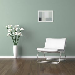 Small Grey Test Pattern 2 (Abstract Painting)