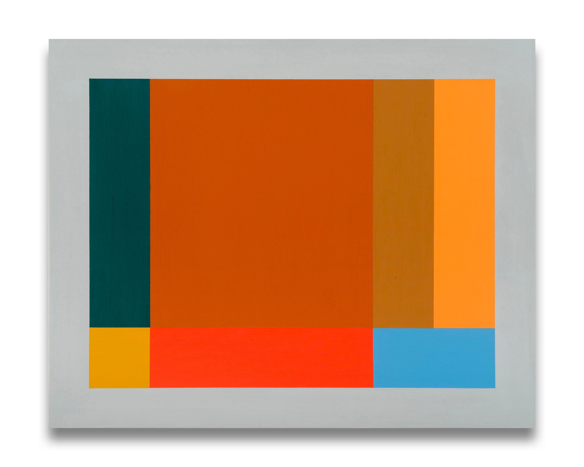 Abstract Painting Tom McGlynn - Petit motif de test 4 (peinture abstraite)