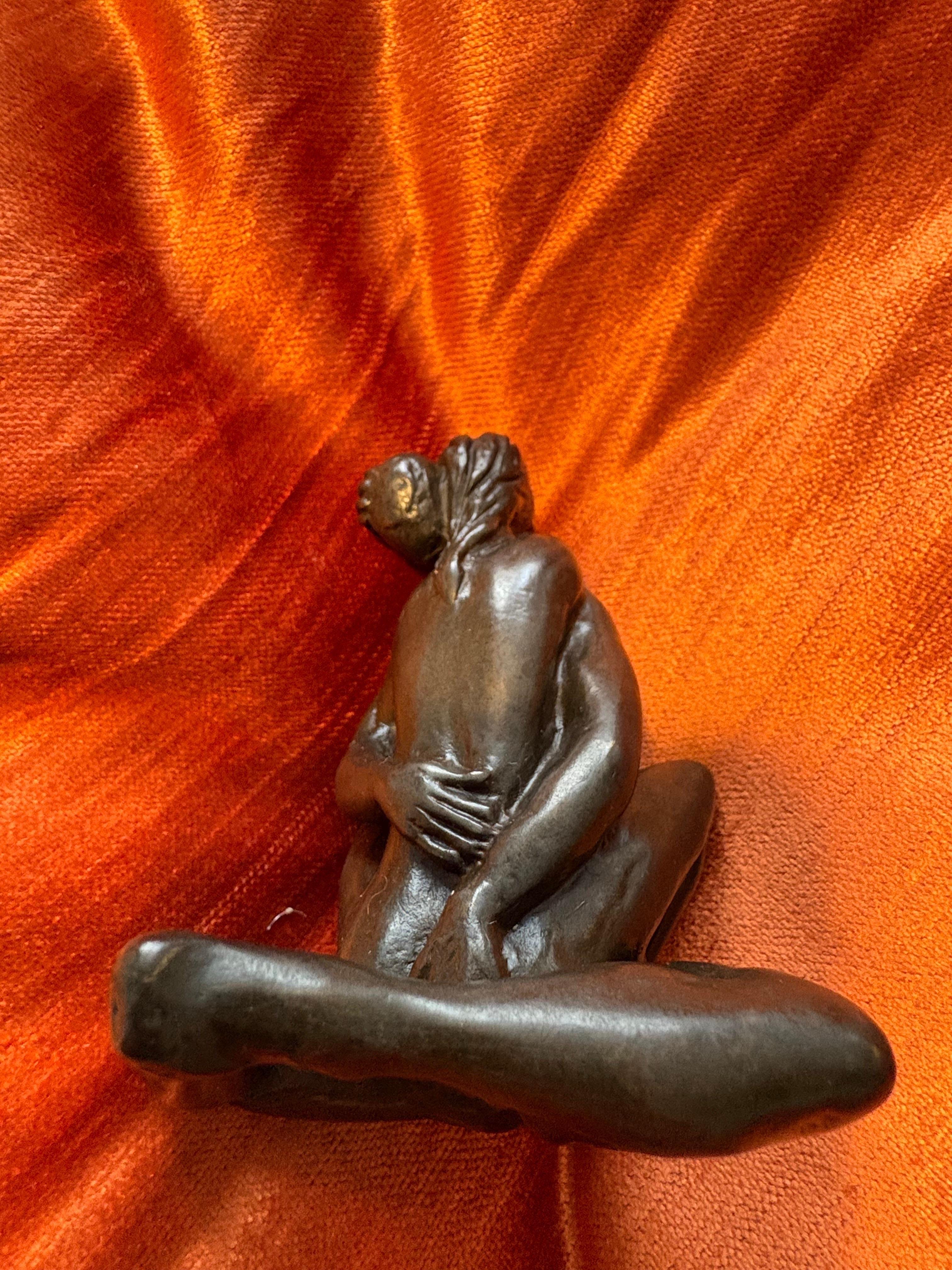 Bronze miniature statue by Tom Merryfield marked No 67/95

Tom left the stage and took up drawing and sculpting as a full-time occupation and has never looked back. He has sculpted many of the world’s most famous dancers, including Alina Cojocaru,