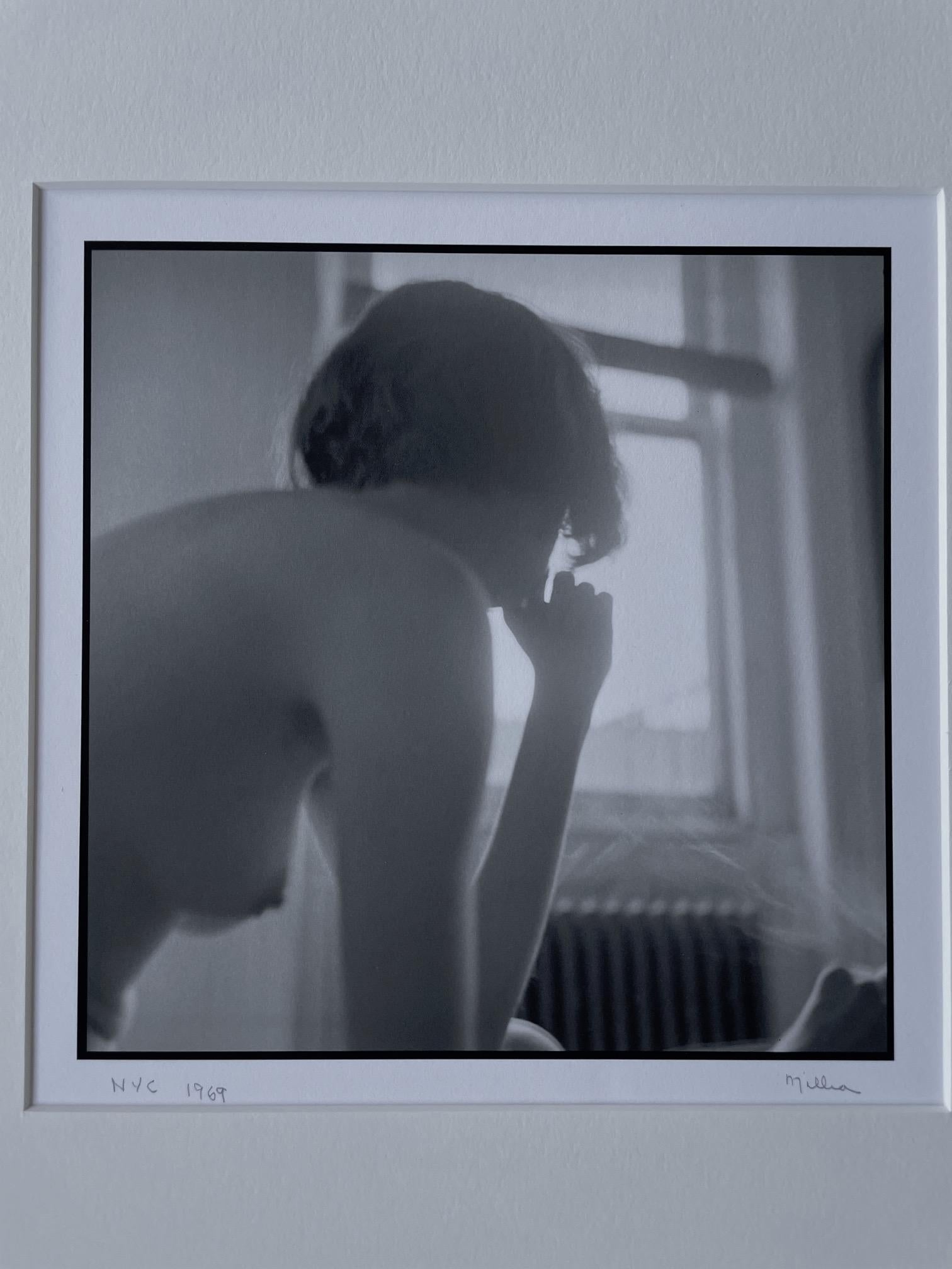 Tom Millea Black and White Photograph - NYC 1969 - Woman in Room