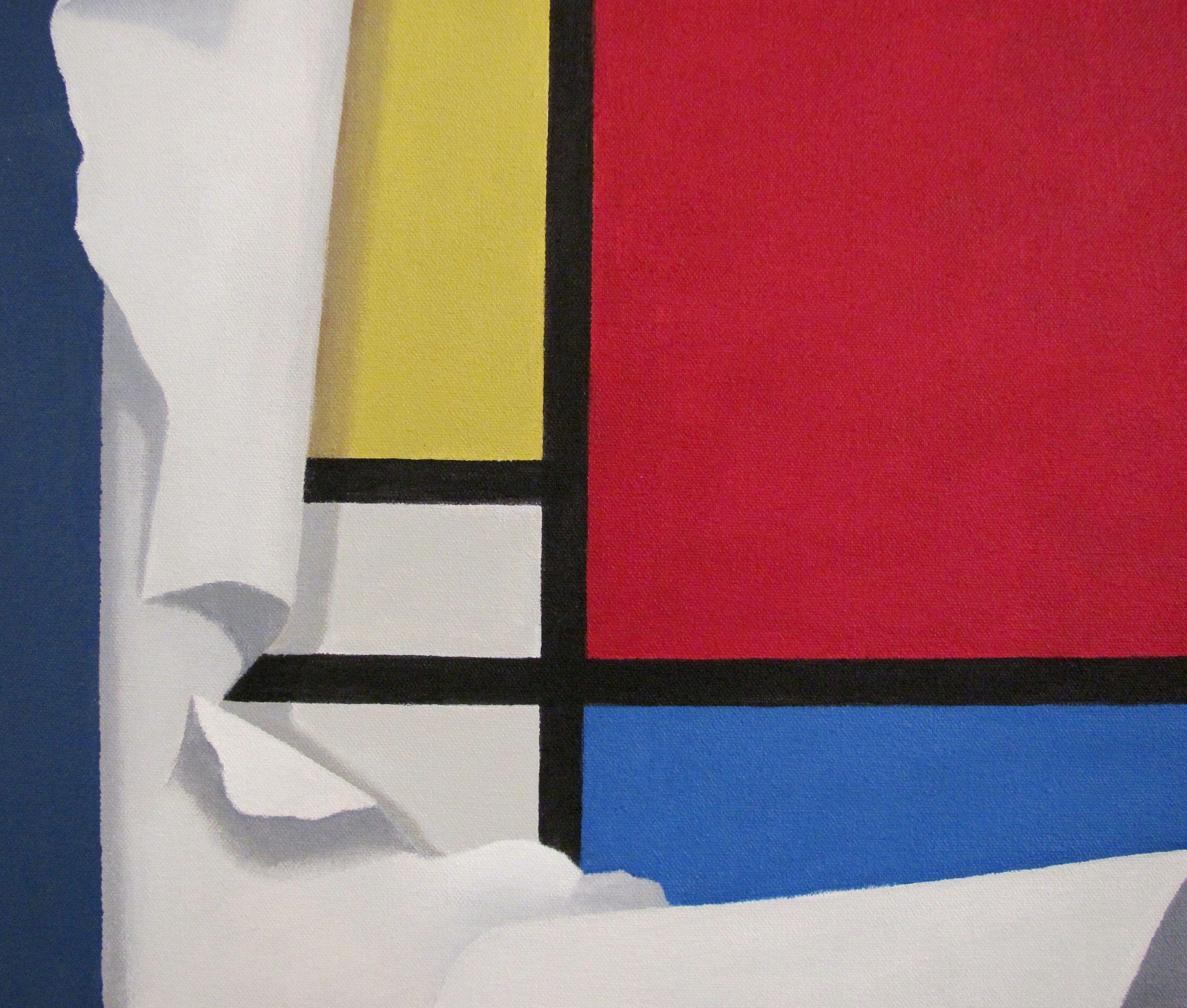 Mondrian's Ideal, Painting, Acrylic on Canvas 1