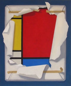 Mondrian's Ideal, Painting, Acrylic on Canvas