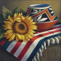SUNFLOWER AFTERNOON, Painting, Acrylic on Canvas