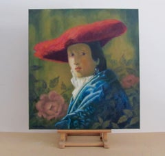 THE RED HAT, Painting, Acrylic on Canvas
