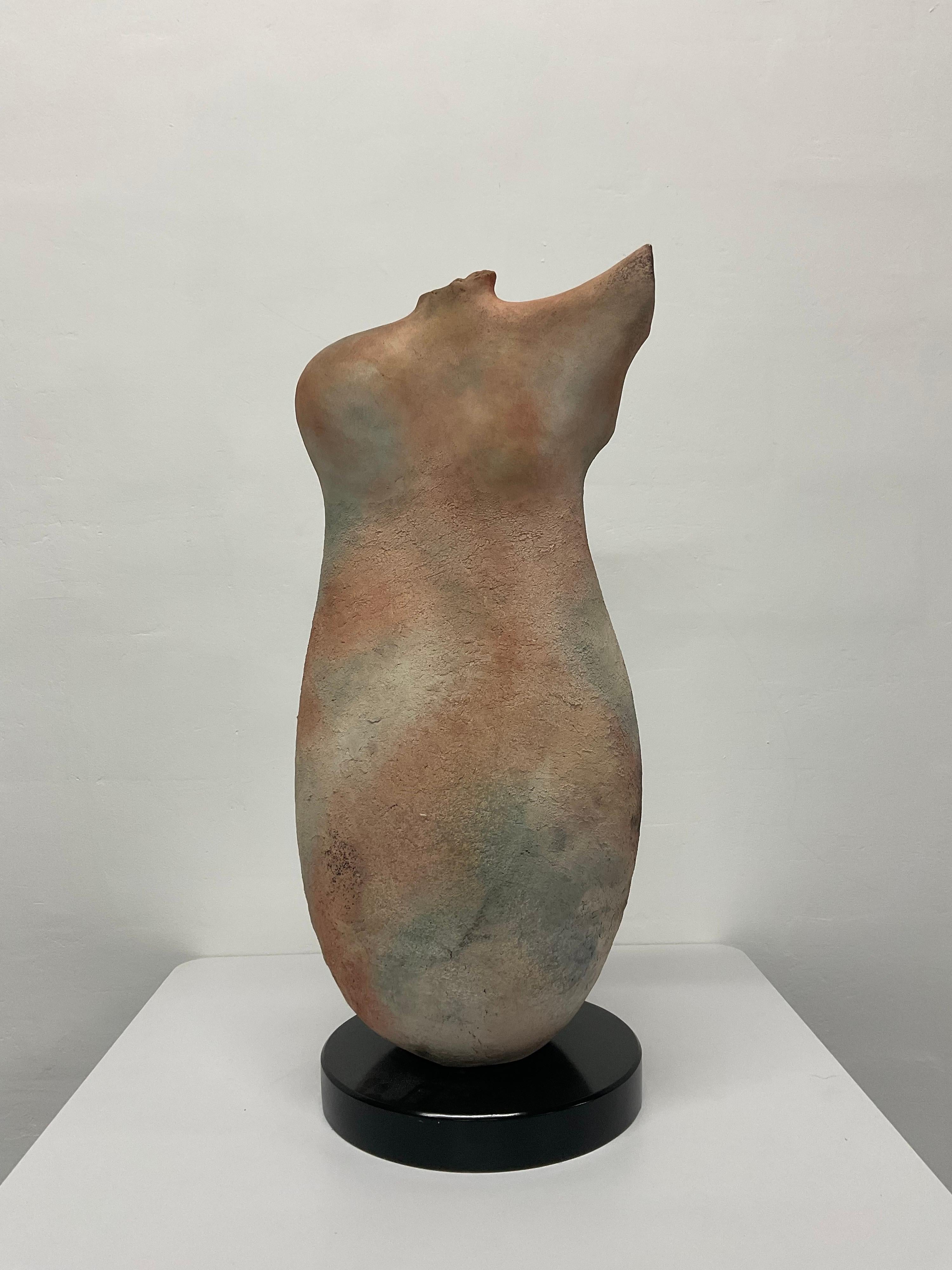 Tom Neugebauer Raku-Ton-Kunstkörper-Skulptur, 1989 (amerikanisch) im Angebot