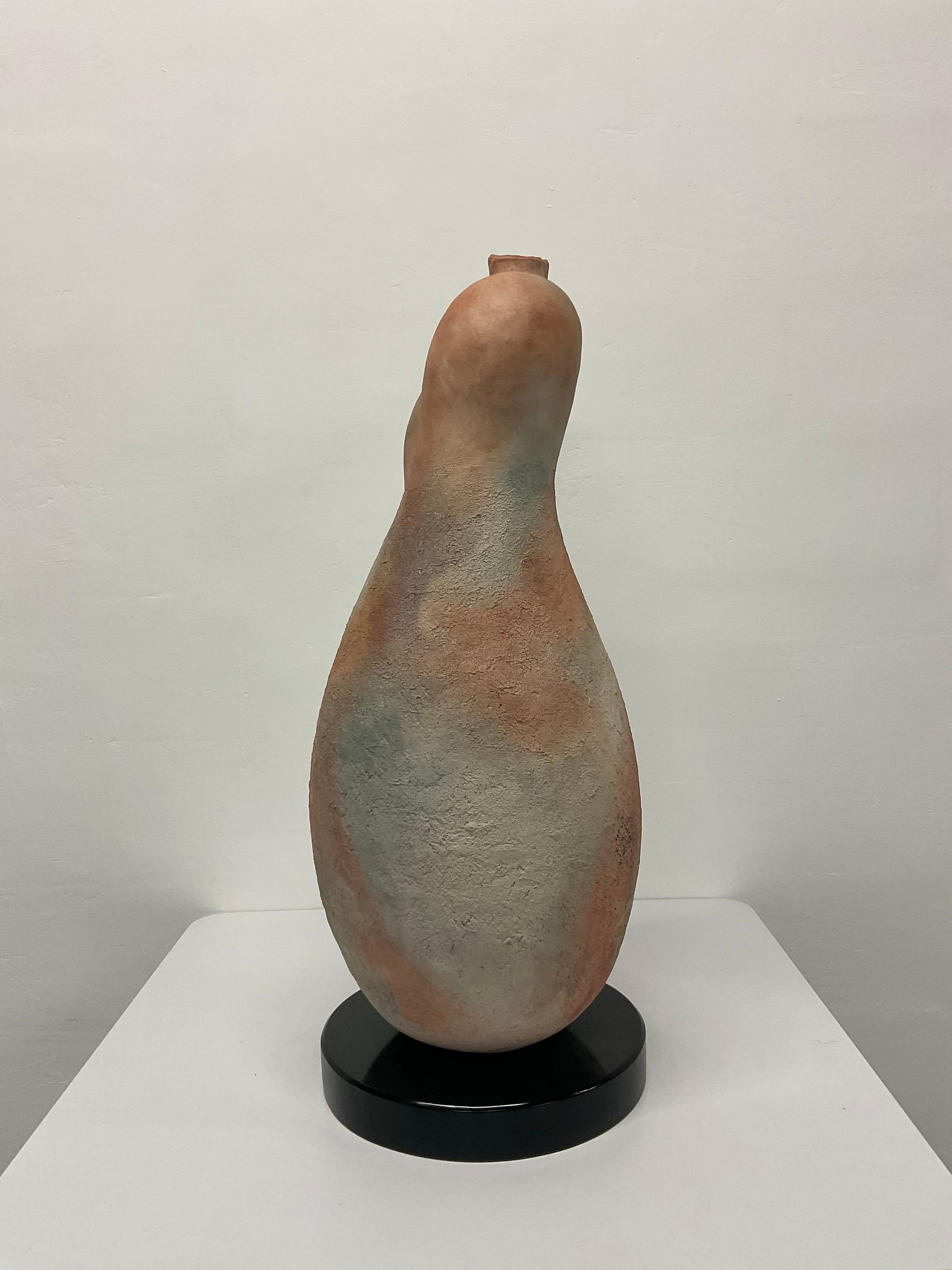 Mid-Century Modern Tom Neugebauer Raku Clay Art Body Sculpture, 1989 For Sale