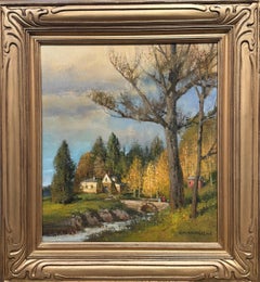 Fall Landscape "Autumn, Vermont" Rockport Artist Tom Nicholas