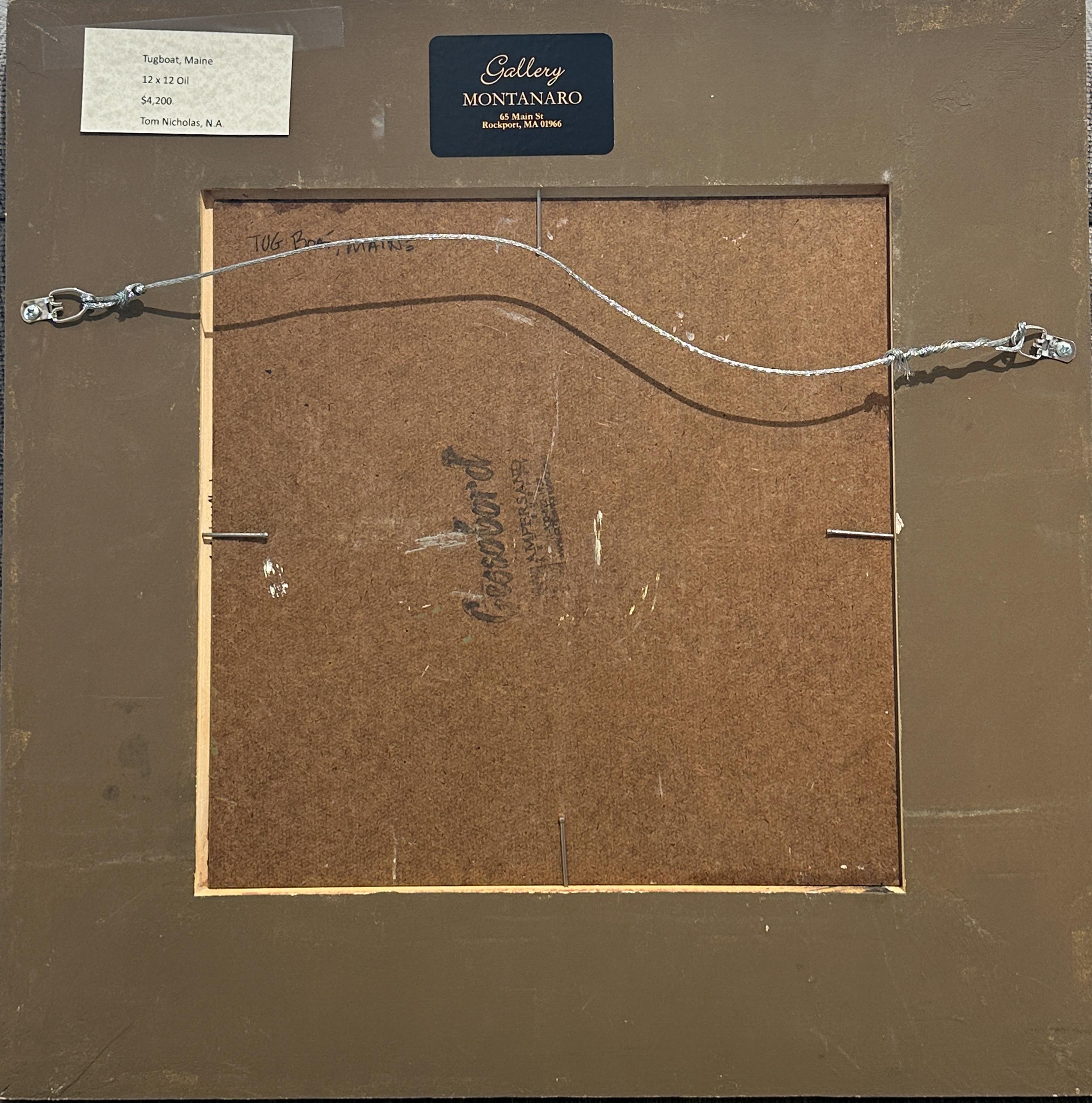 Tom Nicholas, N.A.  Tugboat, ME  Maine Harbor Ölgemälde im Angebot 2