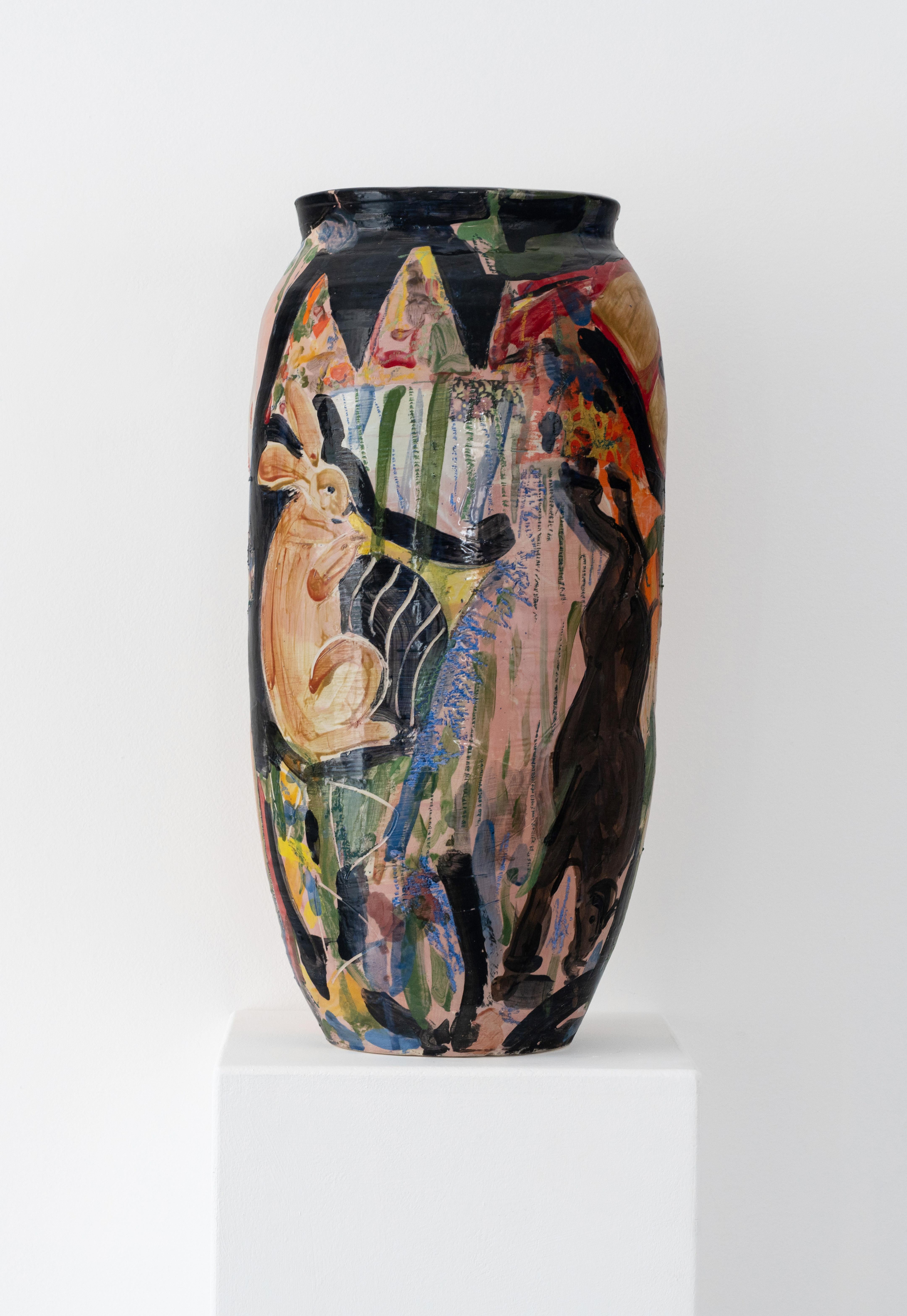 Tom Norris Abstract Sculpture – Der Stier und das Kaninchen