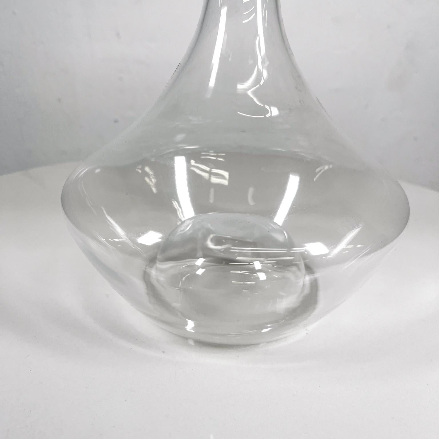 Tom Nybroe Sculptural Wine Decanter Glass Carafe Danish Design Holmegaard 1