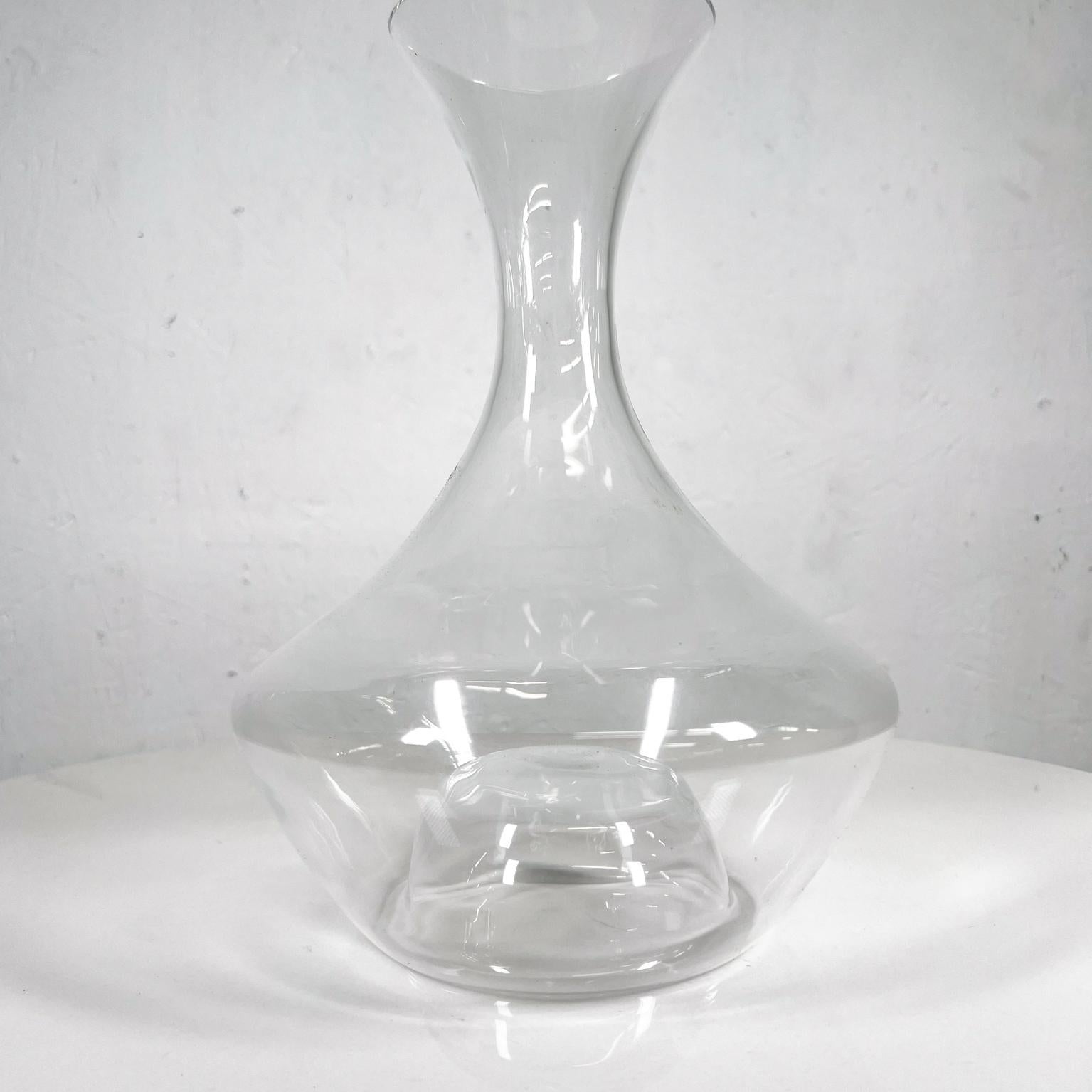 Tom Nybroe Sculptural Wine Decanter Glass Carafe Danish Design Holmegaard 2