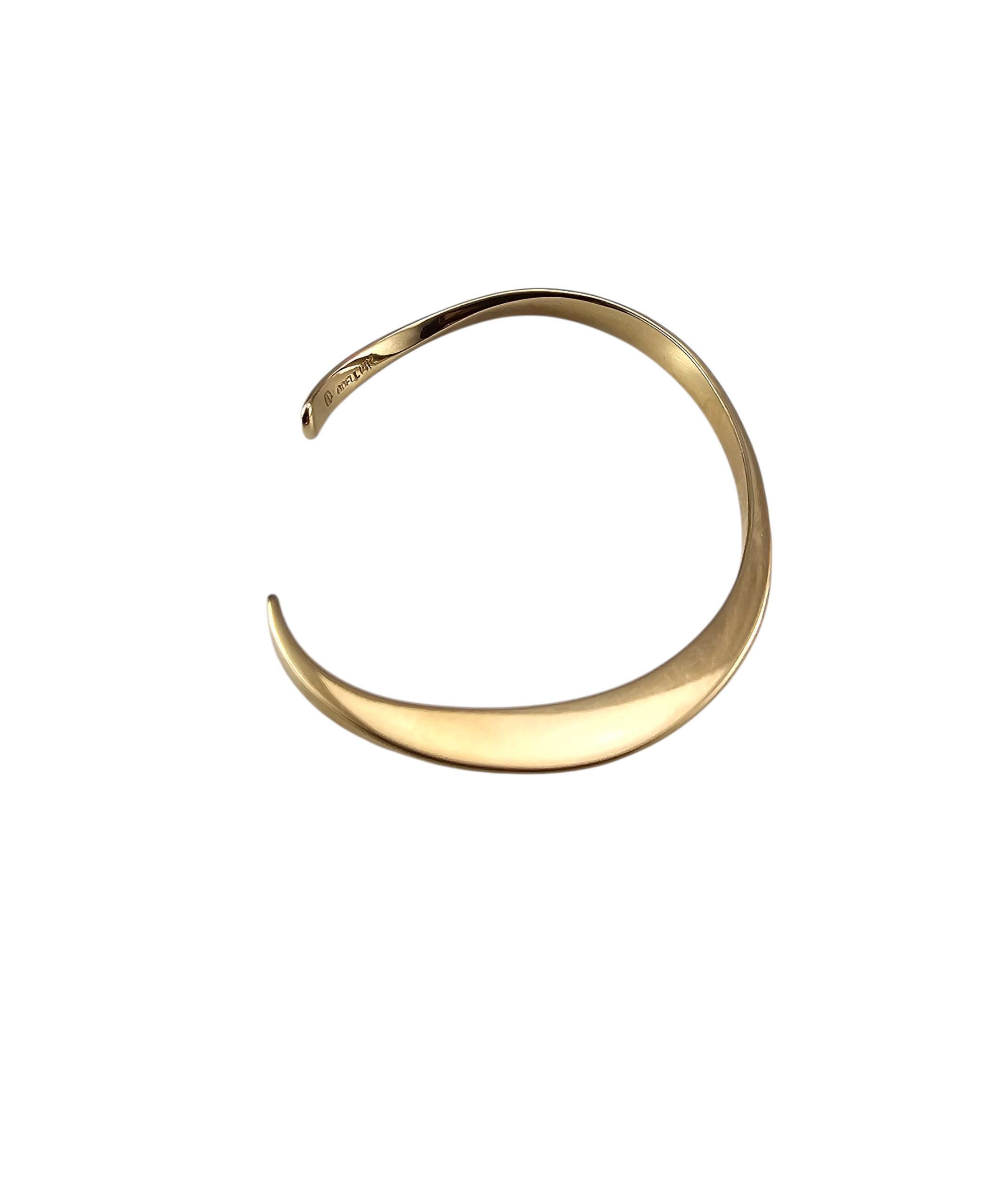 Bracelet manchette en or jaune 14K de Tom Odel #23716 Bon état - En vente à Washington Depot, CT