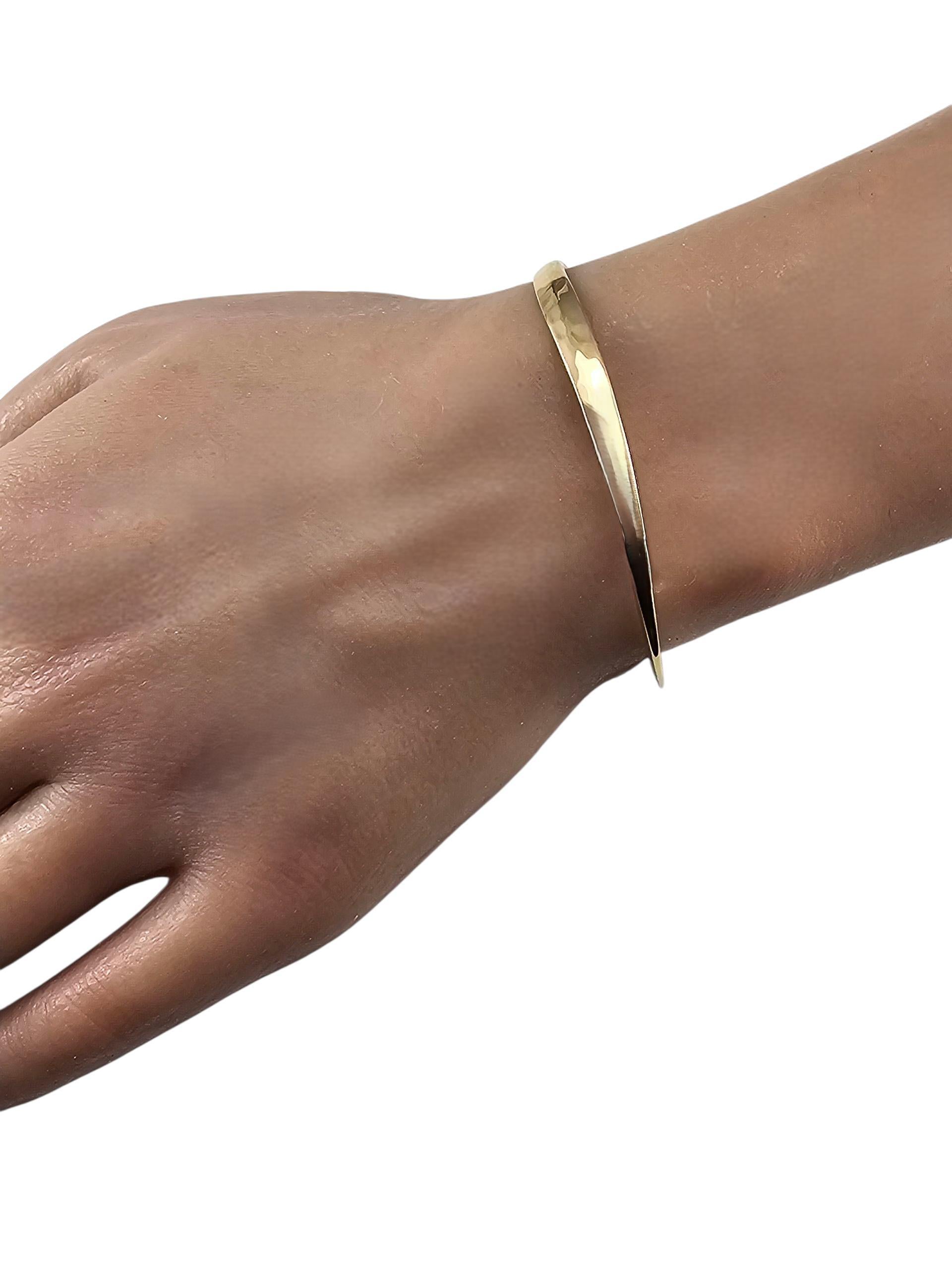 Bracelet manchette en or jaune 14K de Tom Odel #23716 en vente 3
