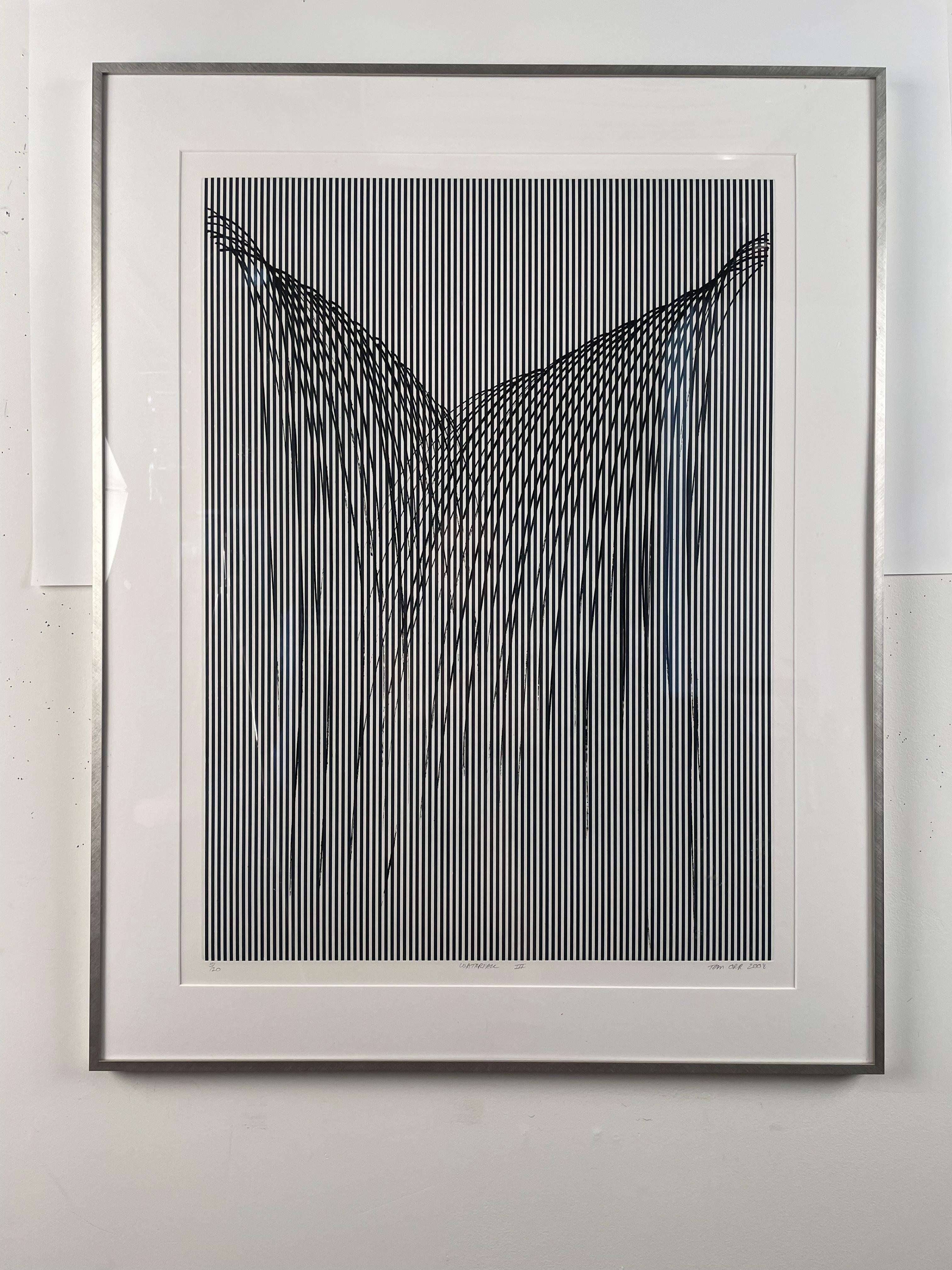 Wasserfall III (Minimalistisch), Print, von Tom Orr