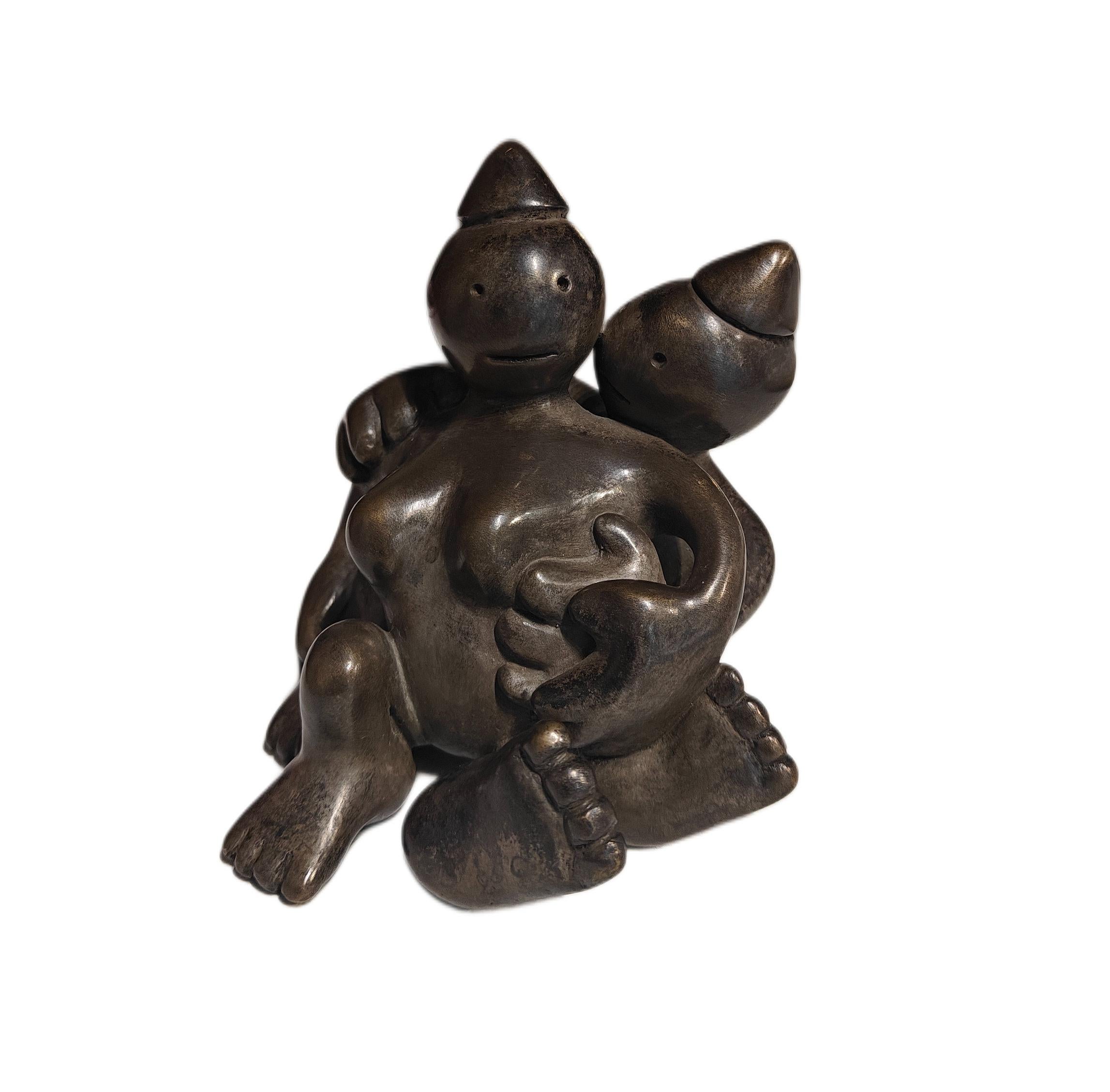 Tom Otterness
Lovers, 1992
Incised with the artist's initials and inscribed AP 5/10 on the underside
Bronze
4 3/8 x 4 x 3 1/2 inches


Tom Otterness (born 1952) is an American sculptor who is one of America's most prolific public artists.