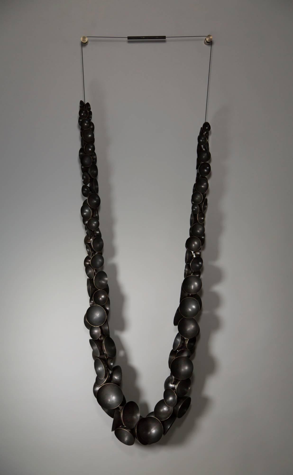 Exhibited at public art gallery Saatchi, London as part of 'Transfiguration', 2018.

Lei for Bertoia, is a tribute to the 