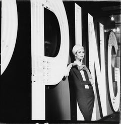 Anne St. Marie with Flower on Lapel (Ping) Harper's Bazaar