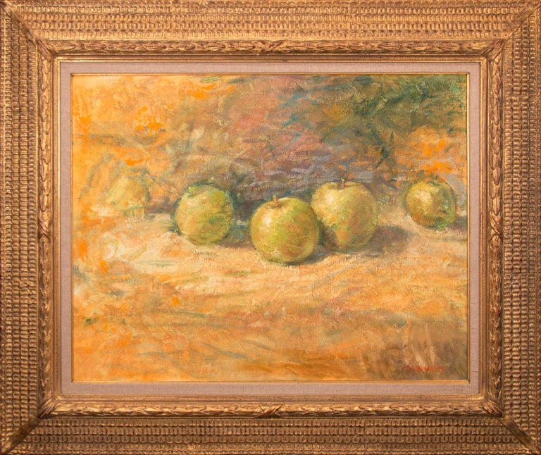 Tom Perkinson 1940 A Study Of Apples Framed Original Acrylic