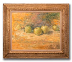 ""1940 - A Study of Apples" - Acrylique sur Toile Originale de Tom Perkinson, Encadré