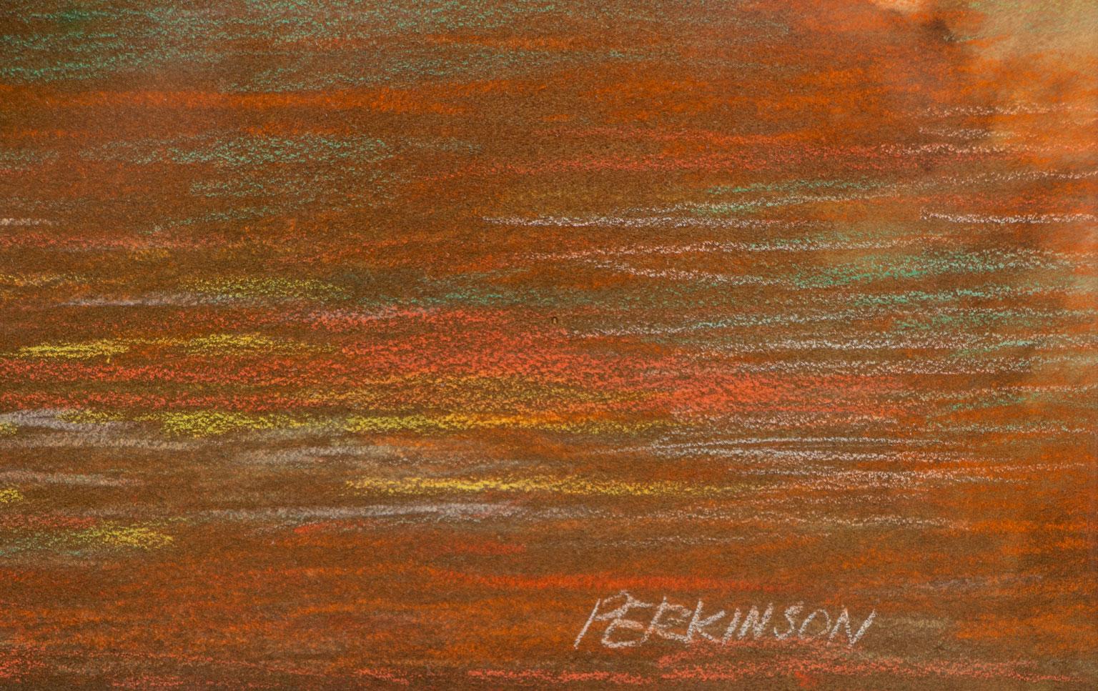 « Reflections in the Pond » - Grand panneau multimédia sur panneau de Tom Perkinson, encadré en vente 6