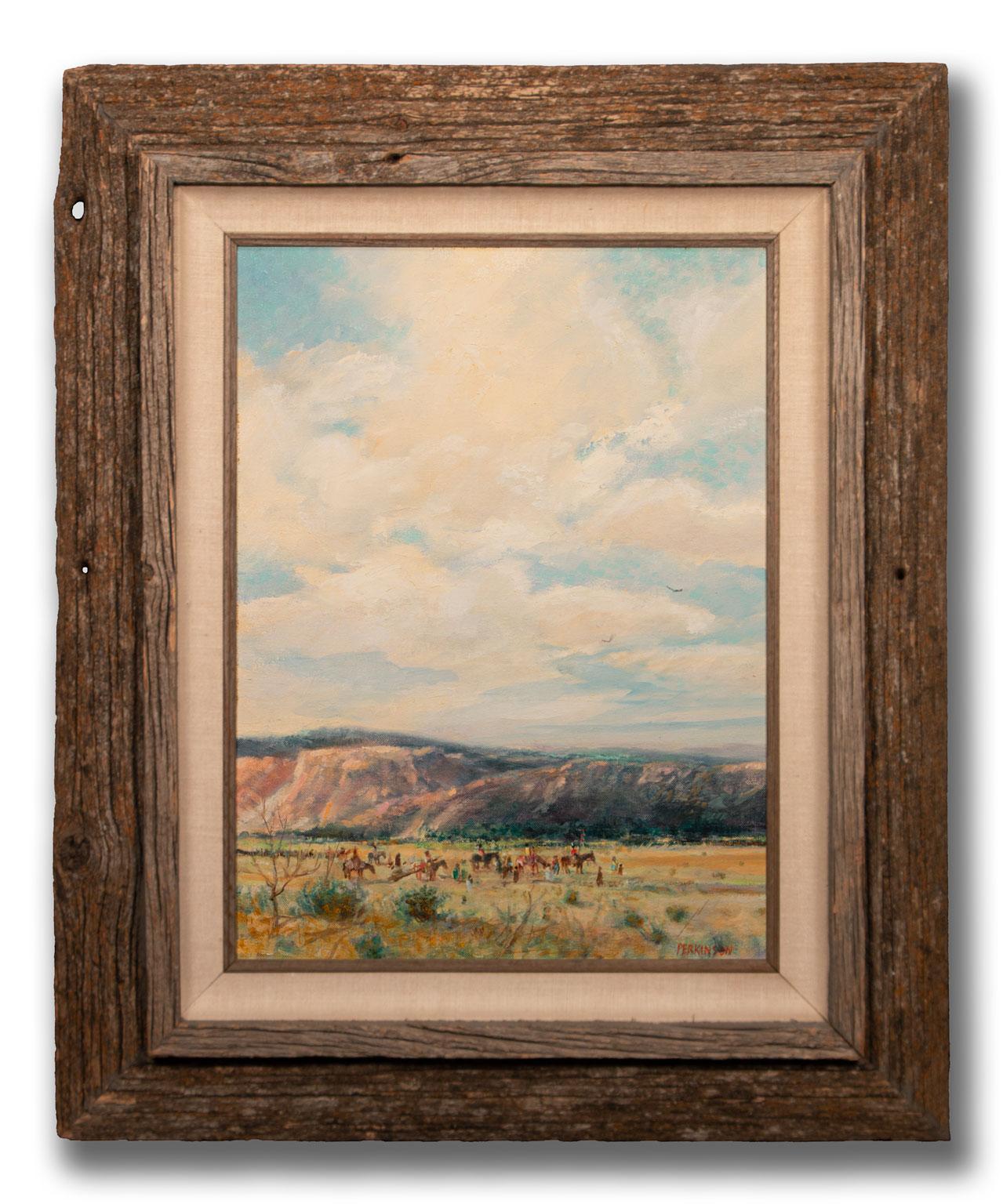 « Printemps Journey », peinture acrylique originale sur toile de Tom Perkinson, encadrée en vente 1