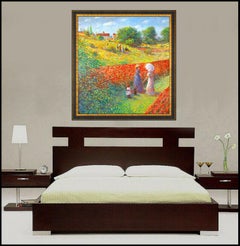 Tom Perkinson Original Oil Painting On Canvas Large Landscape Signed Framed Art