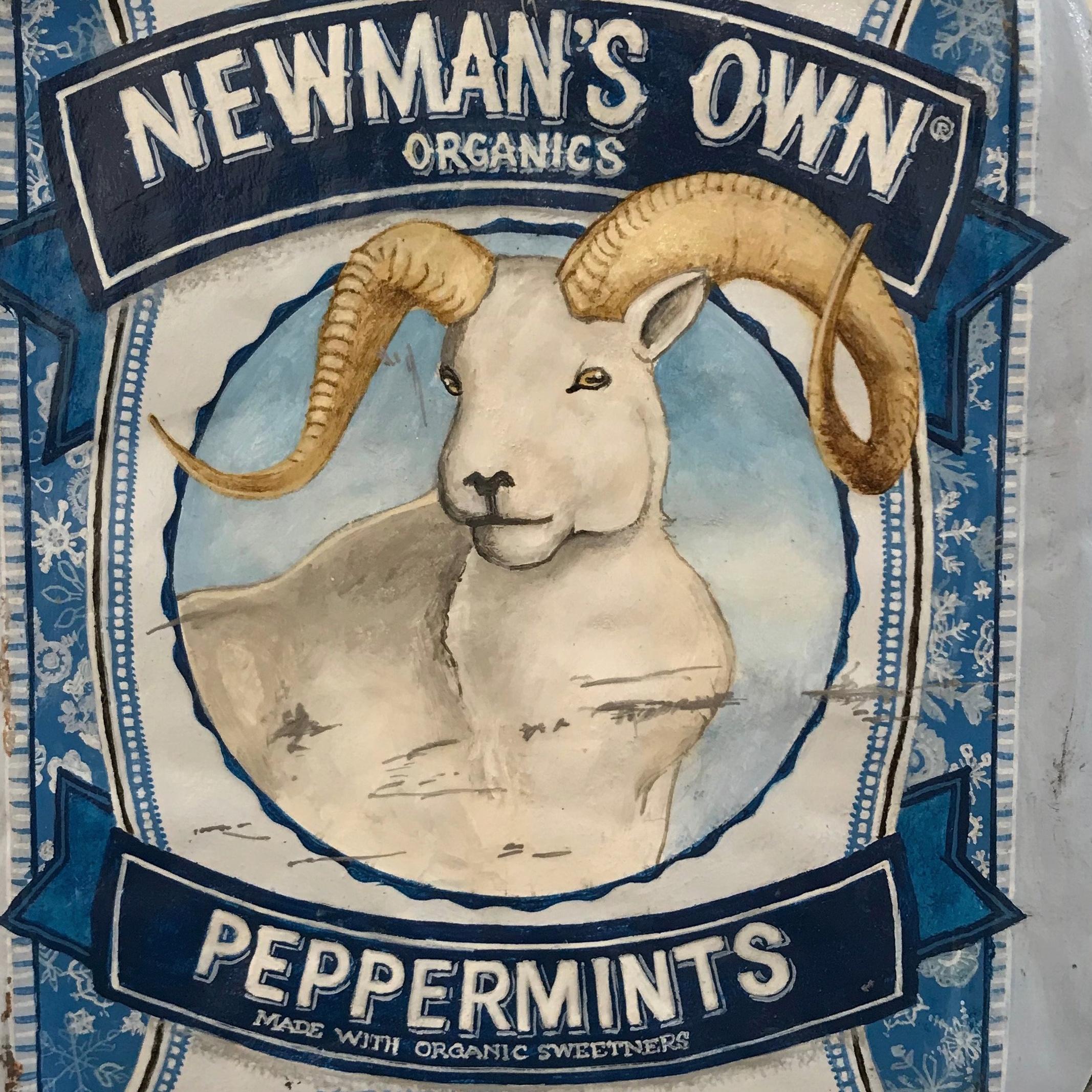 Newman's Own Peppermints - American Realist Sculpture by Tom Pfannerstill