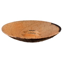 Retro Tom Phardel Signed Modern Stoneware Textured Ceramic Plate