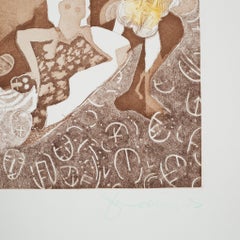 Tom Phillips, O Orpheus Singt, Acquaforte, Edizione limitata 49/125, Firmata 1977