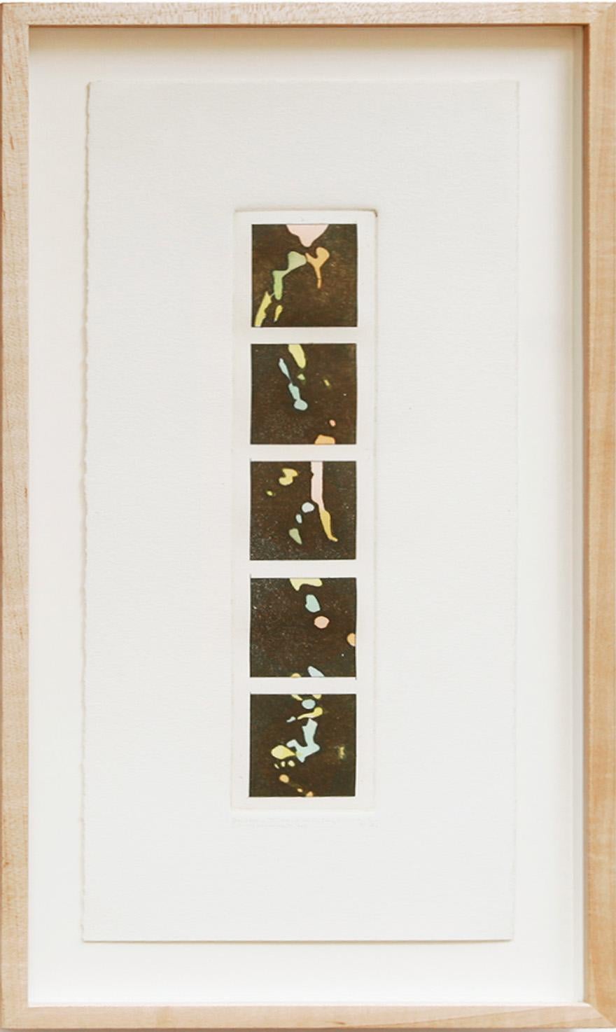 Tom Phillips Abstract Print - Autour de Paul Cezanne