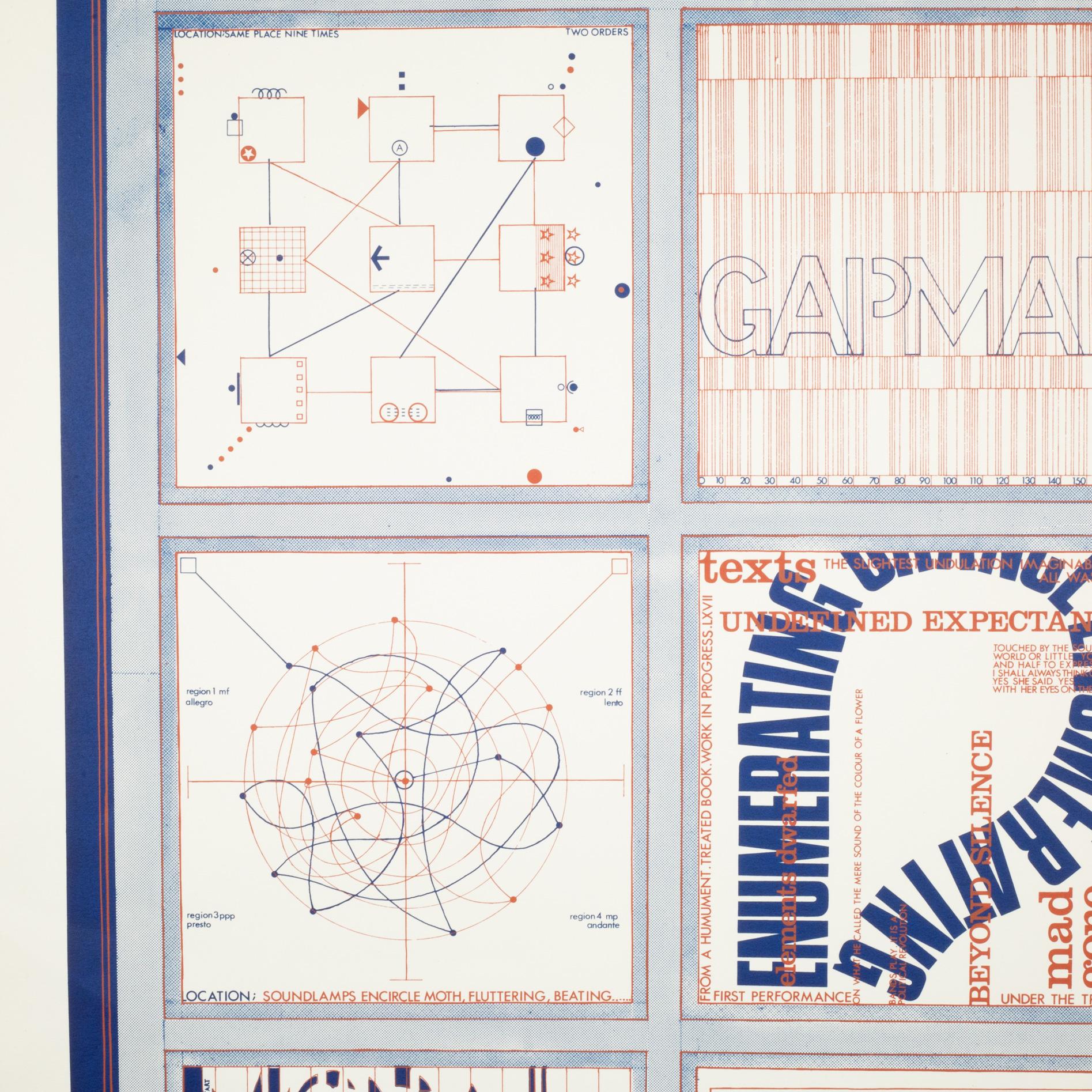 Tom Phillips, Six Pieces Opus X, Screenprint, Limited Editions, Signed, 1968 For Sale 4
