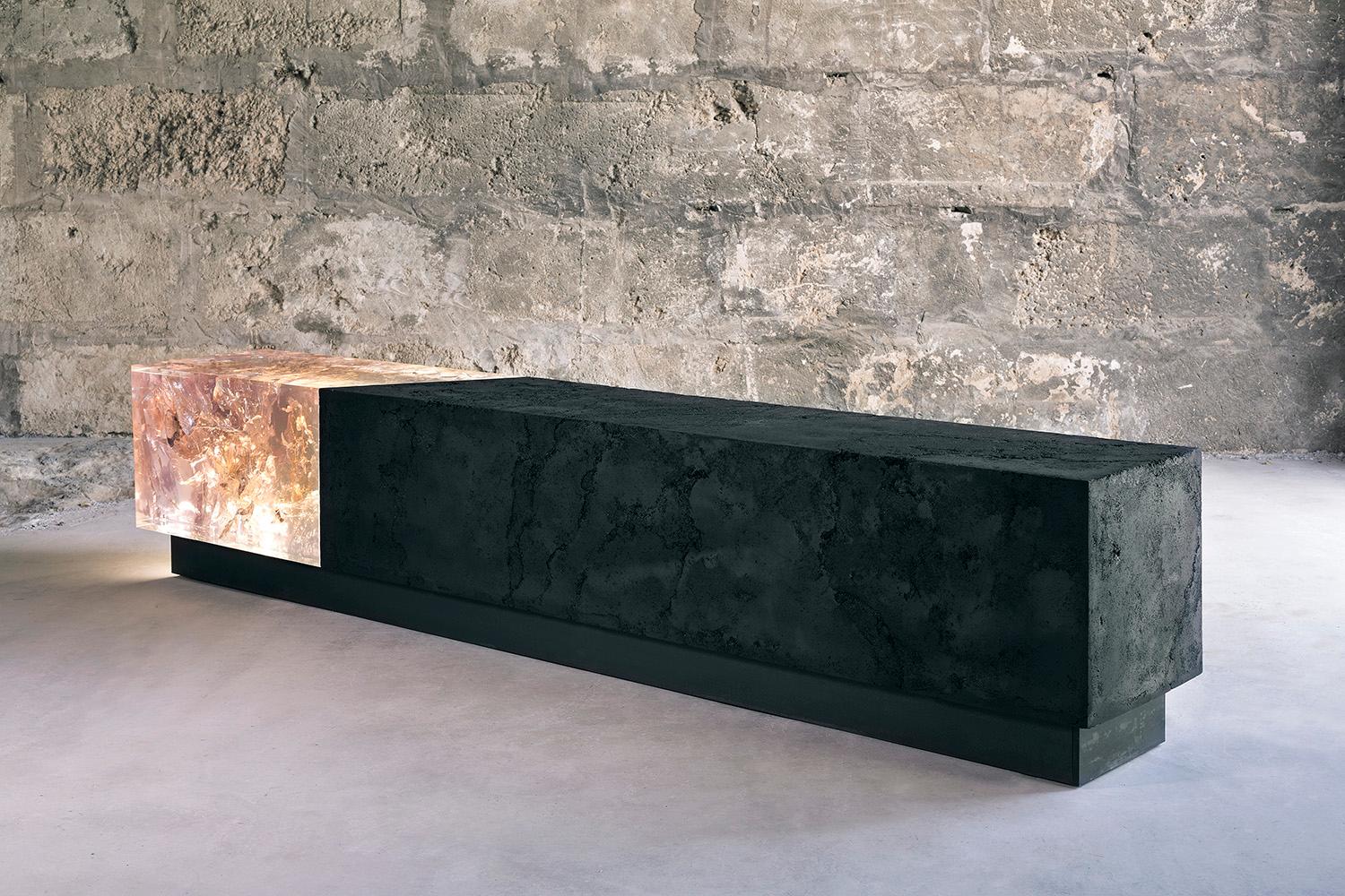Counterpart II by Tom Price - large sculpture and bench, 7.2ft wide For Sale 4