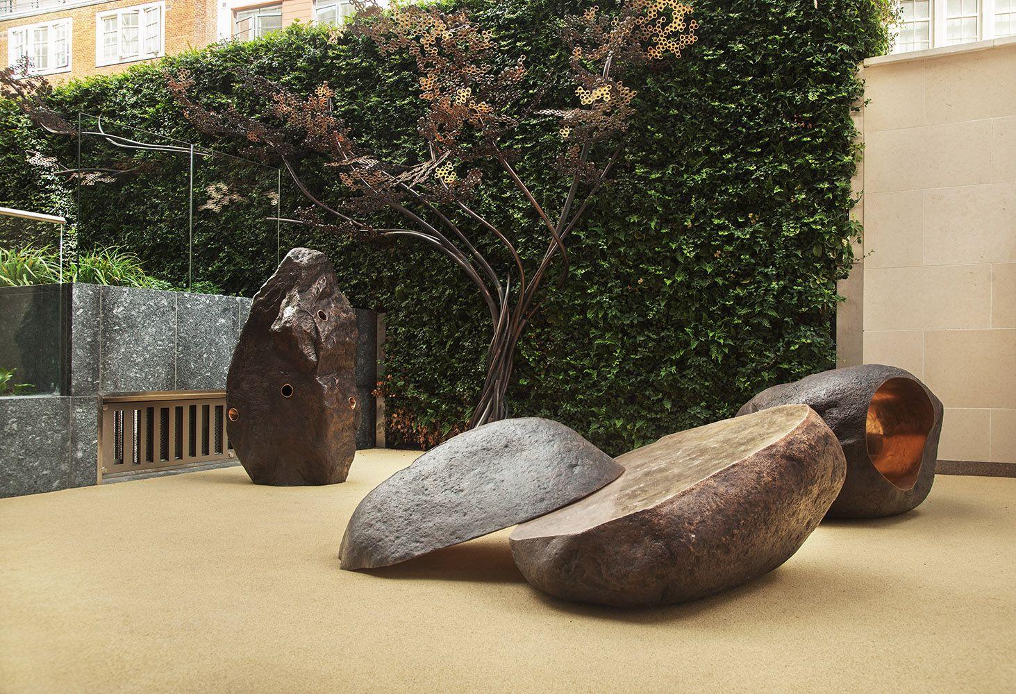 Boulder #1 – The Speaker by Tom Price - Rock-like bronze sculpture, abstract For Sale 2