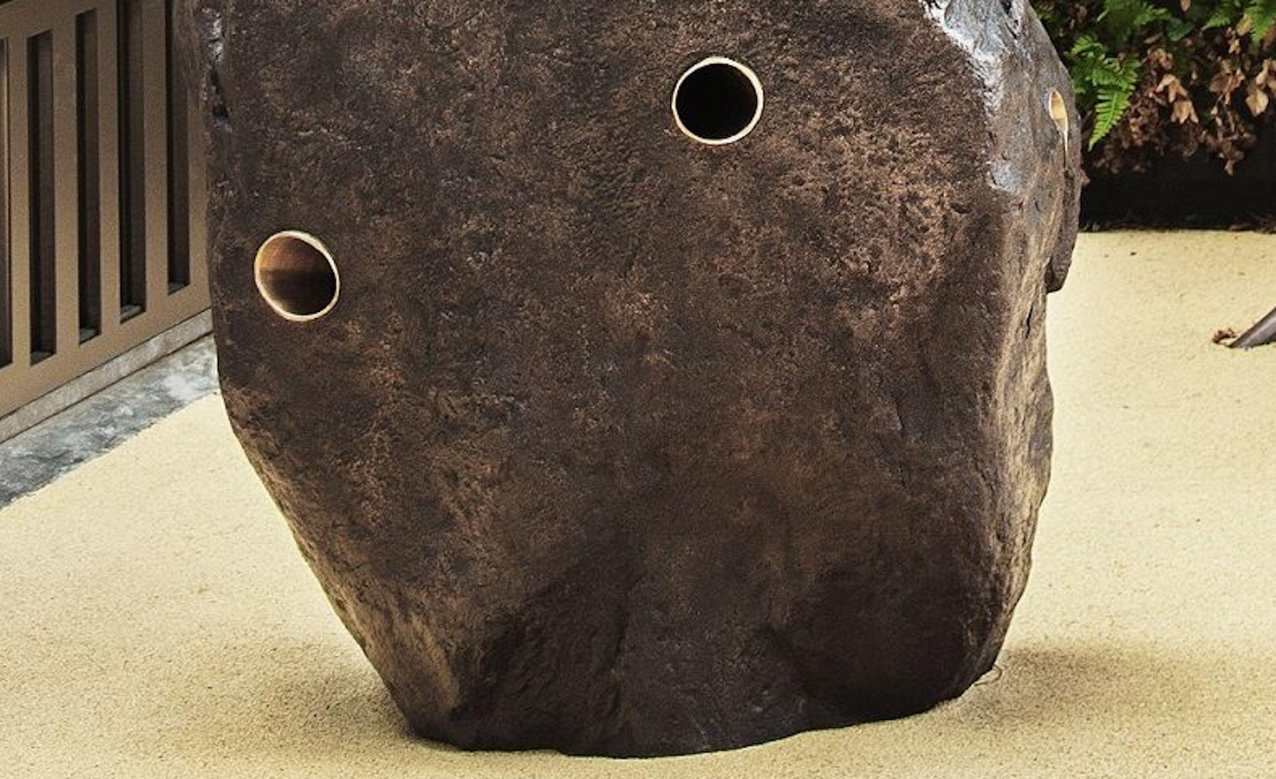 Boulder #1 – The Speaker by Tom Price - Rock-like bronze sculpture, abstract For Sale 4