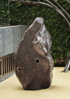 Boulder #1 – The Speaker by Tom Price - Rock-like bronze sculpture, abstract