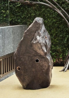 Boulder #1 – The Speaker by Tom Price - Rock-like bronze sculpture, abstract