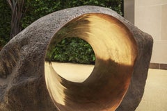 Boulder #3 – The Tunnel by Tom Price - Rock-like bronze sculpture, smooth