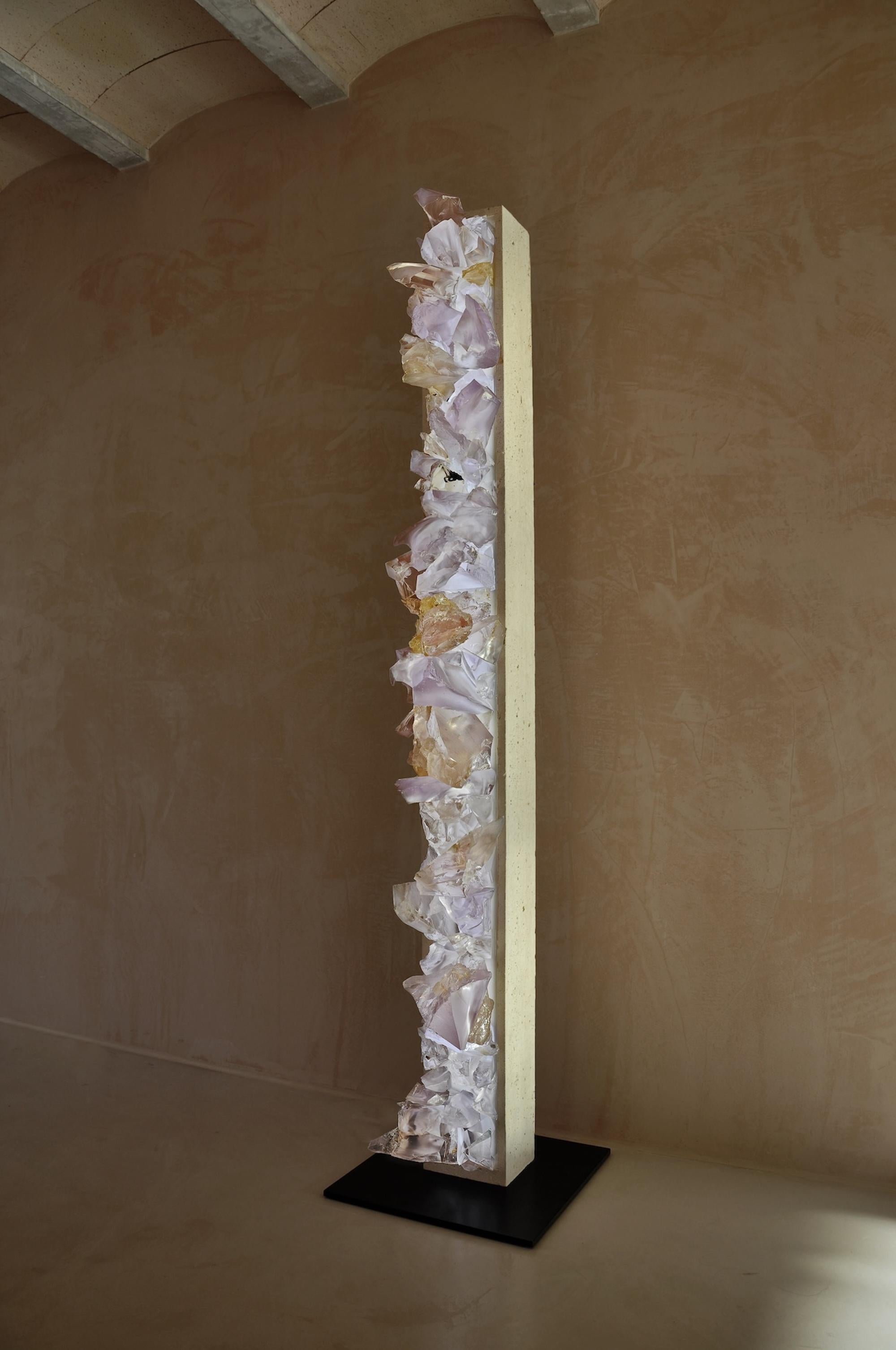 Breach is a unique resin sculpture by contemporary artist Tom Price, dimensions are 202 × 45 × 45 cm (79.5 × 17.7 × 17.7 in). 
The sculpture is signed and comes with a certificate of authenticity.

This sculpture exemplifies Tom Price’s ongoing