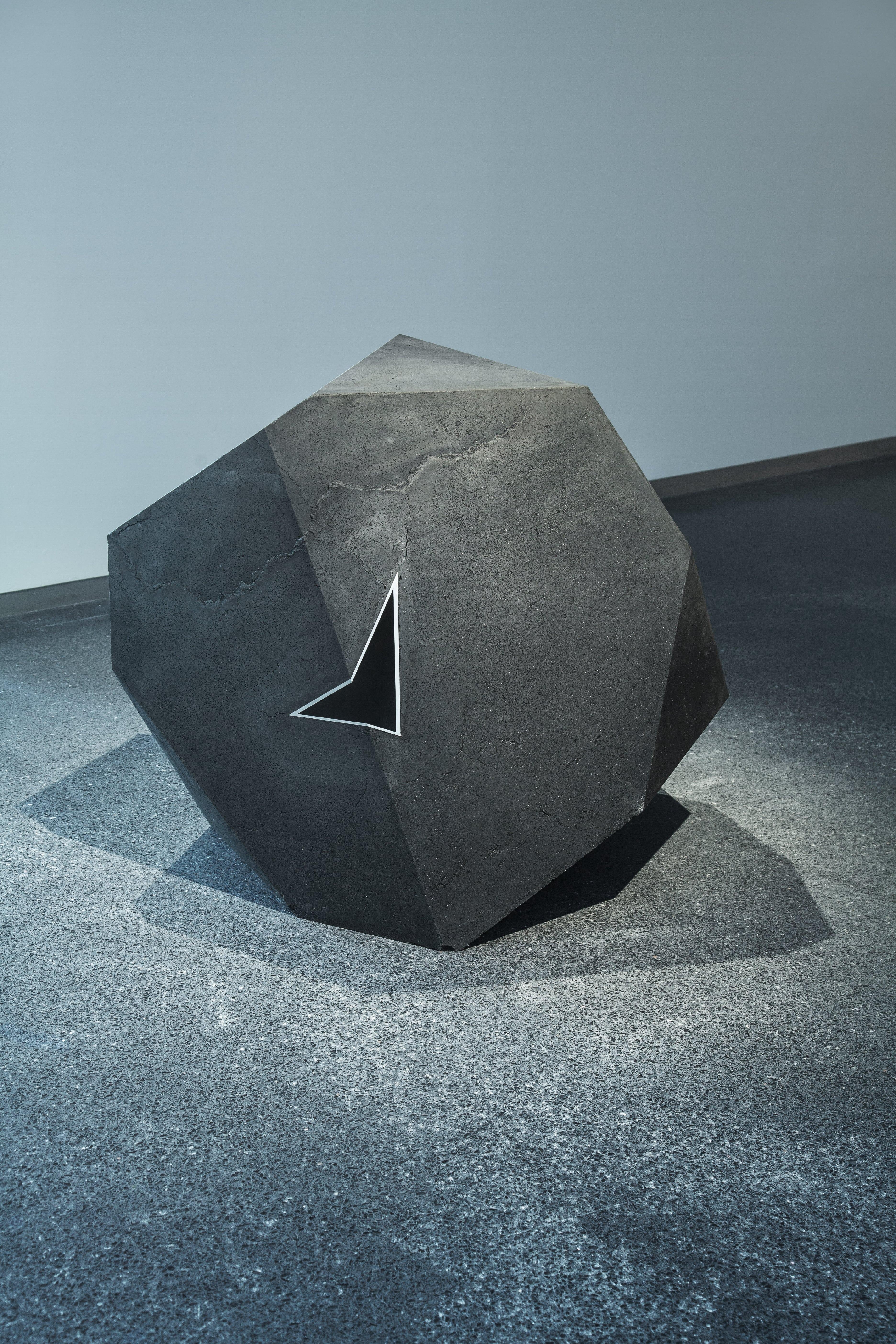 Carbon Void Aluminium by Tom Price - Abstract geometric sculpture, grey For Sale 6