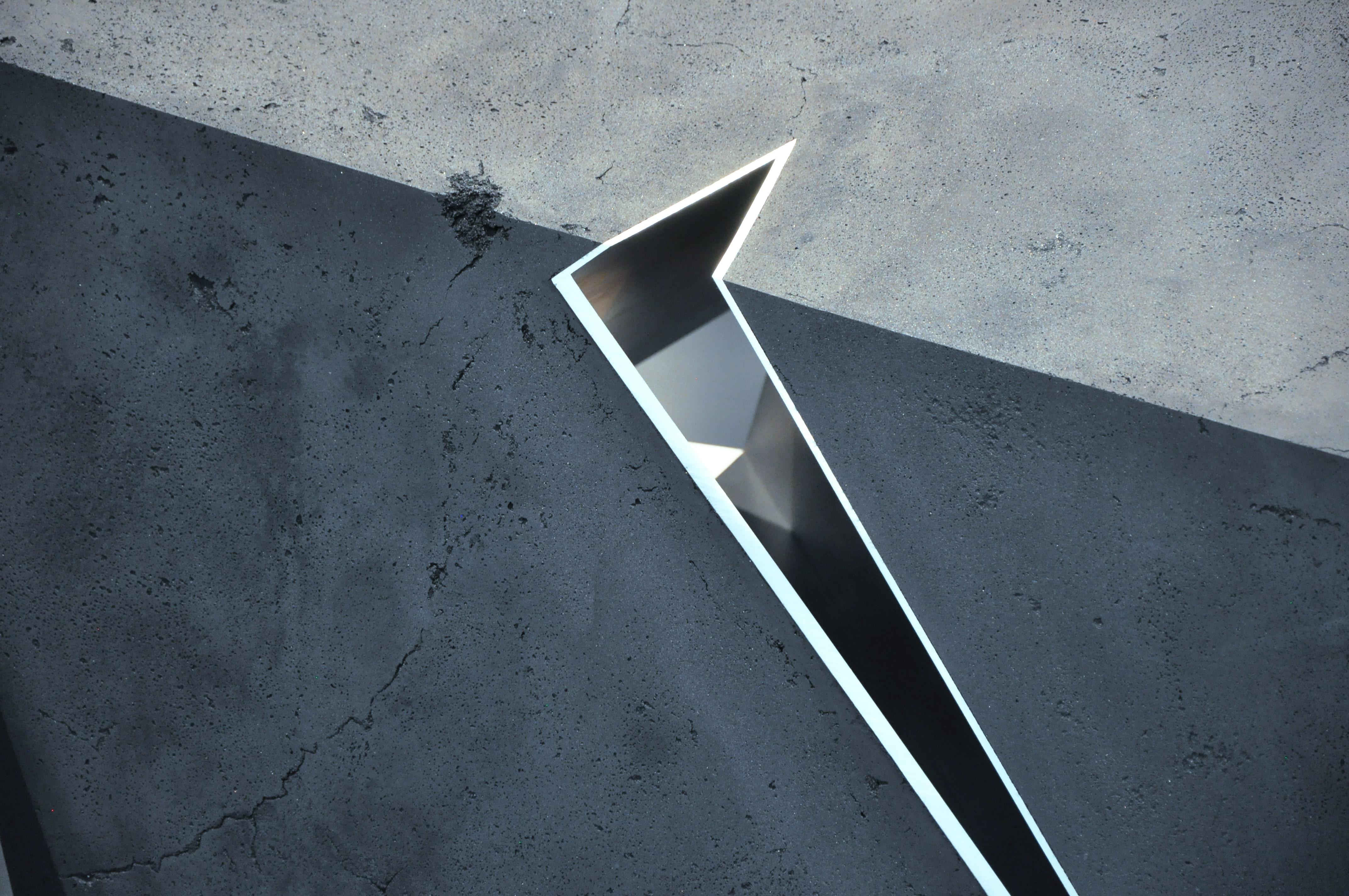 Carbon Void Aluminium by Tom Price - Abstract geometric sculpture, grey For Sale 7