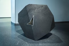 Carbon Void Aluminium by Tom Price - Abstract geometric sculpture, grey
