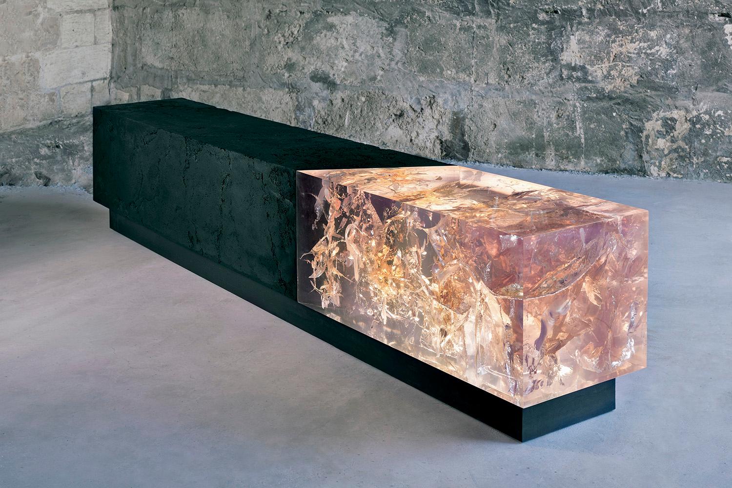 Counterpart de Tom Price - grande sculpture et banc de 7,2 pieds de large en vente 2