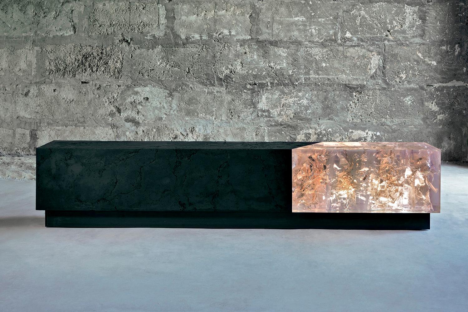 Counterpart de Tom Price - grande sculpture et banc de 7,2 pieds de large en vente 3