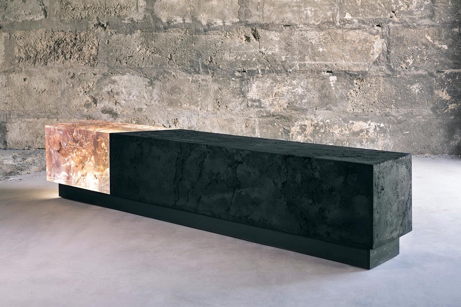 Counterpart de Tom Price - grande sculpture et banc de 7,2 pieds de large en vente 4