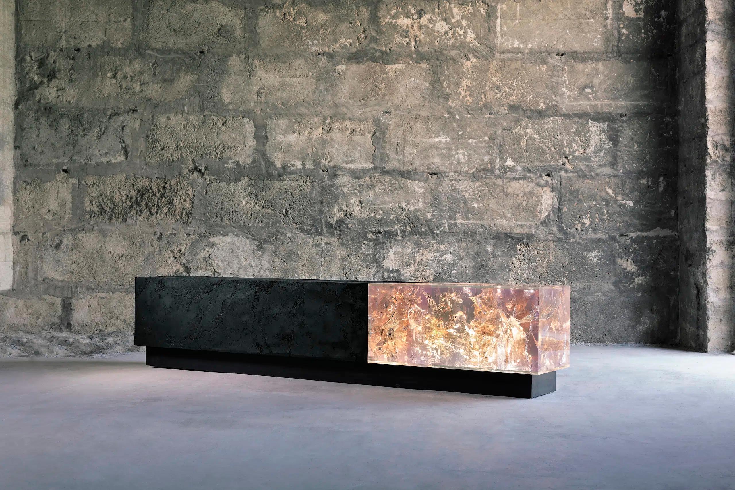 Counterpart by Tom Price - large sculpture and bench, 7.2ft wide For Sale 6
