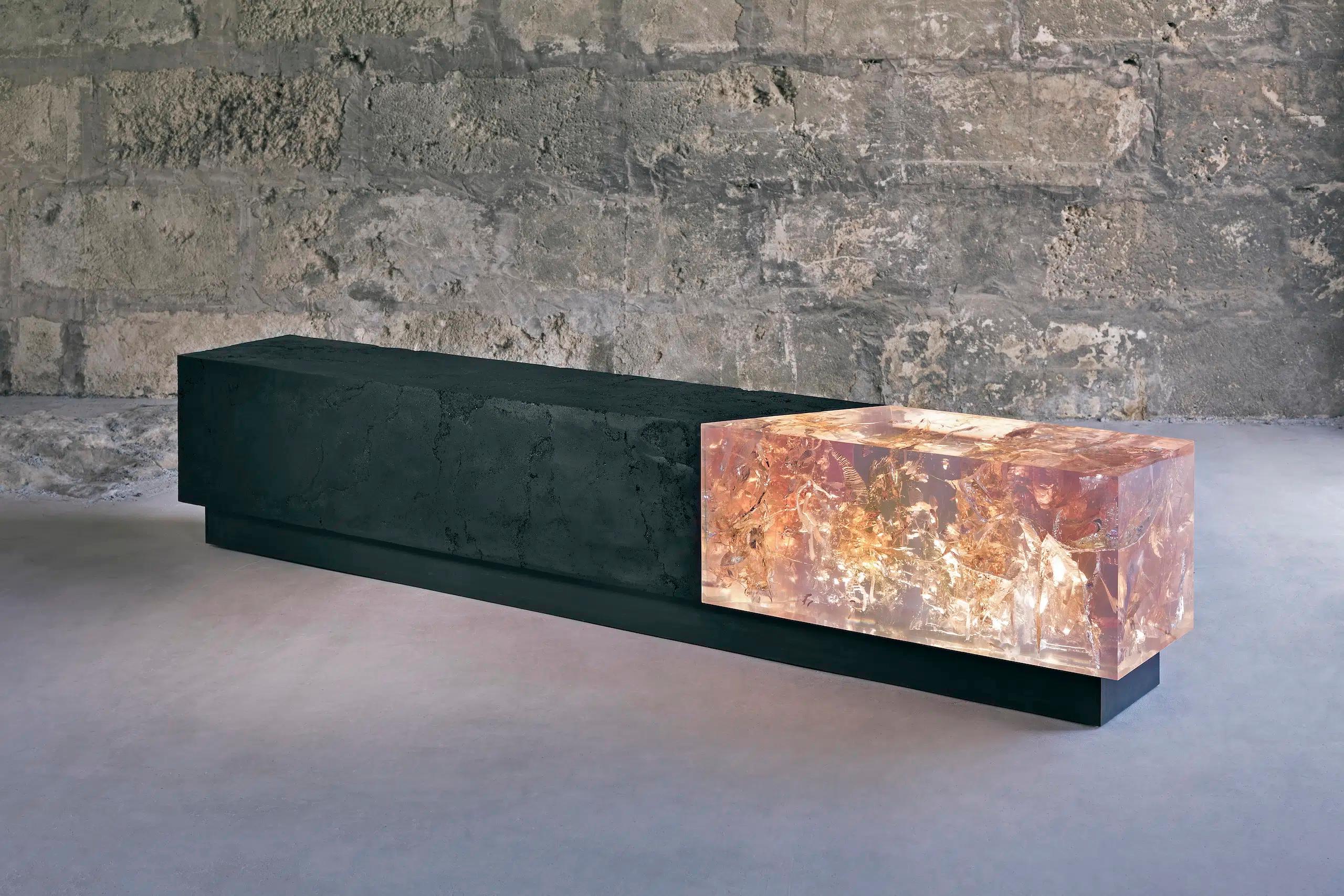 Counterpart by Tom Price - large sculpture and bench, 7.2ft wide For Sale 7