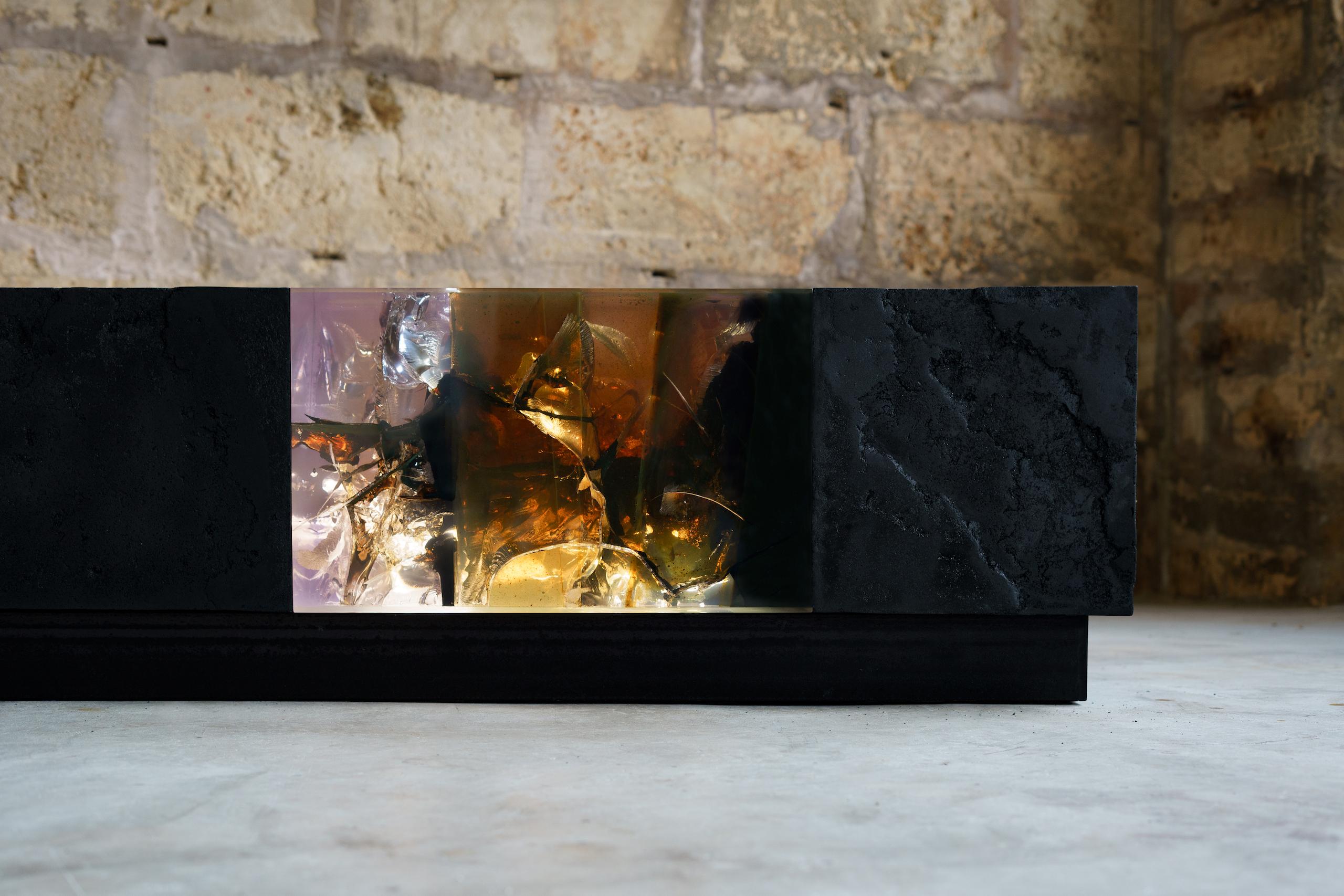 Counterpart (triptych) by Tom Price - Abstract sculpture, lighting, LED, bench For Sale 8