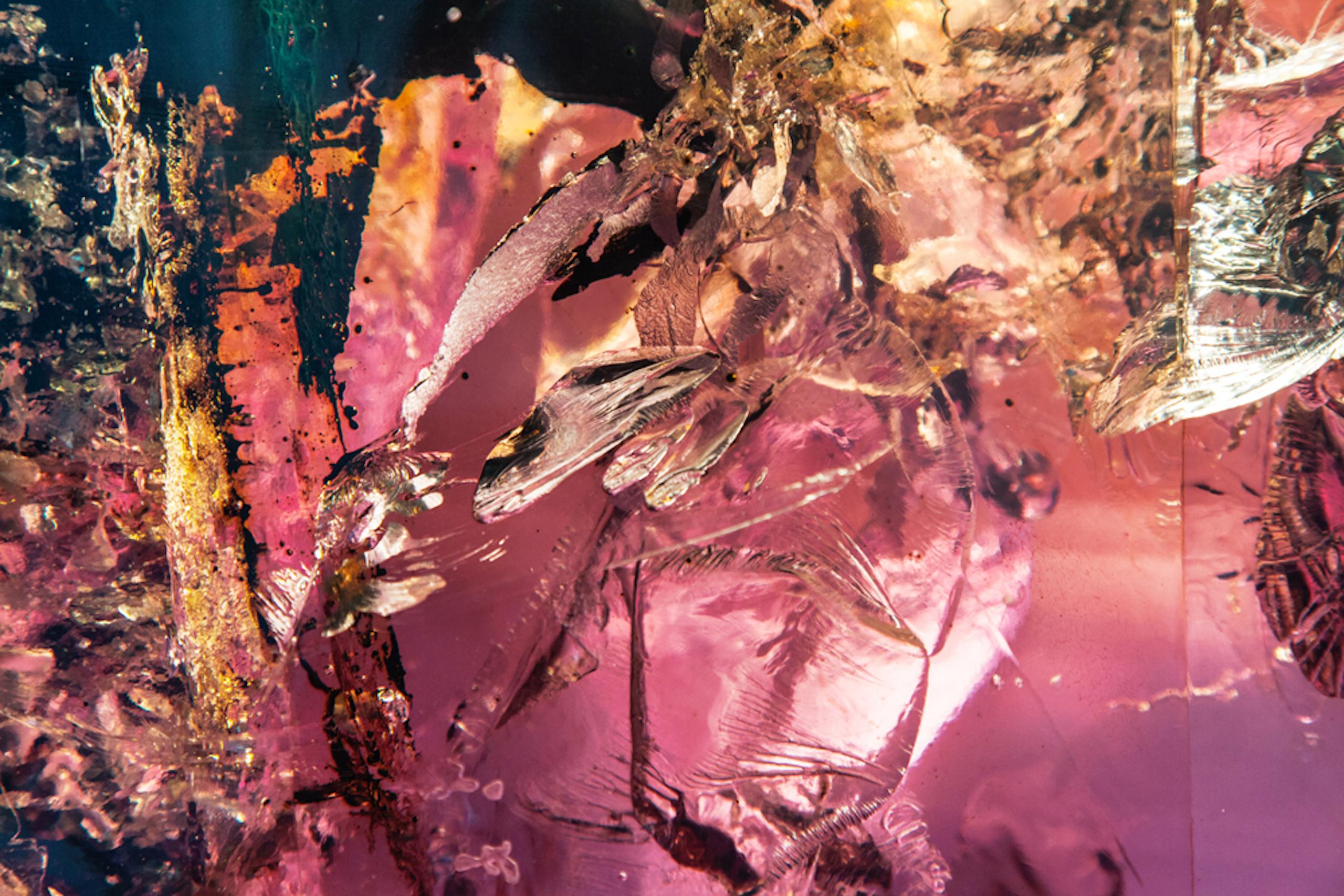 Synthesis 1 by Tom Price - Sculpture and lighting, LED, original, abstract, pink For Sale 6