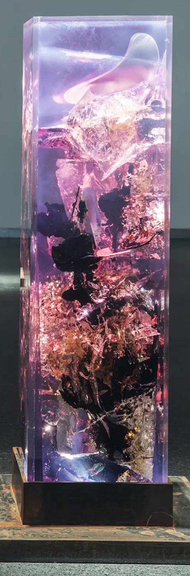 Synthesis 2 by Tom Price - Sculpture and lighting, LED, original, abstract, pink For Sale 7