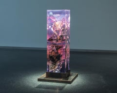 Synthesis 2 de Tom Price - Escultura e iluminación, LED, original, abstracto, rosa